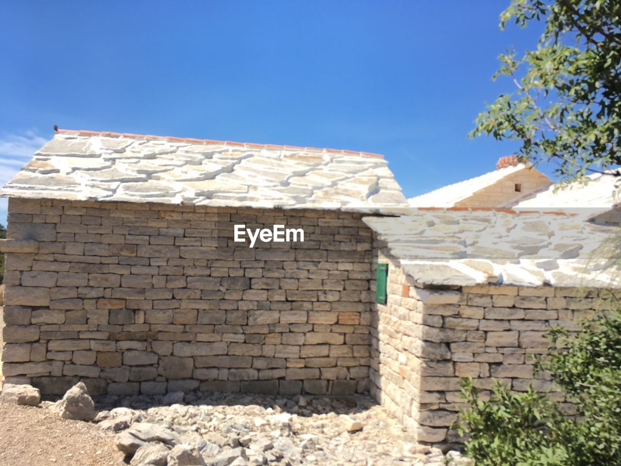 STONE WALL AGAINST SKY