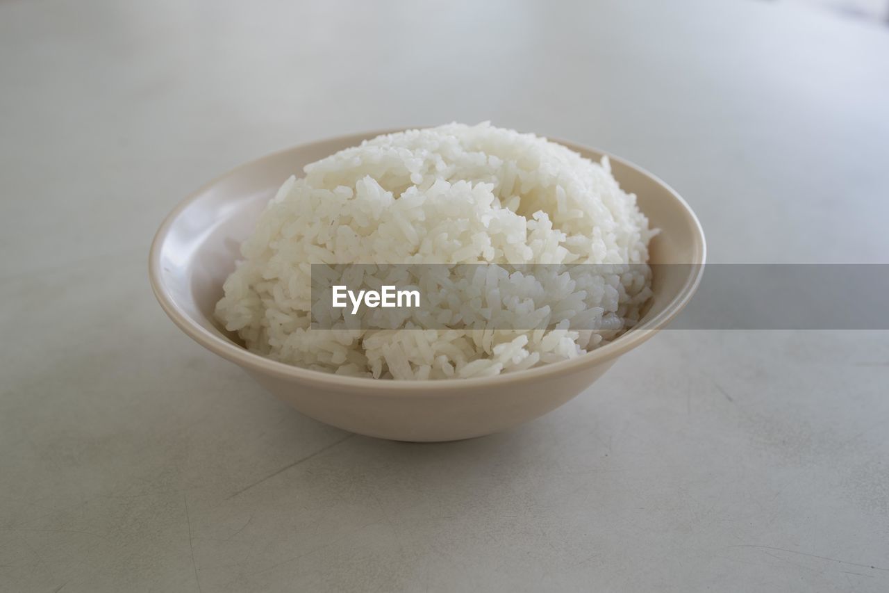 Close-up of rice served in bowl