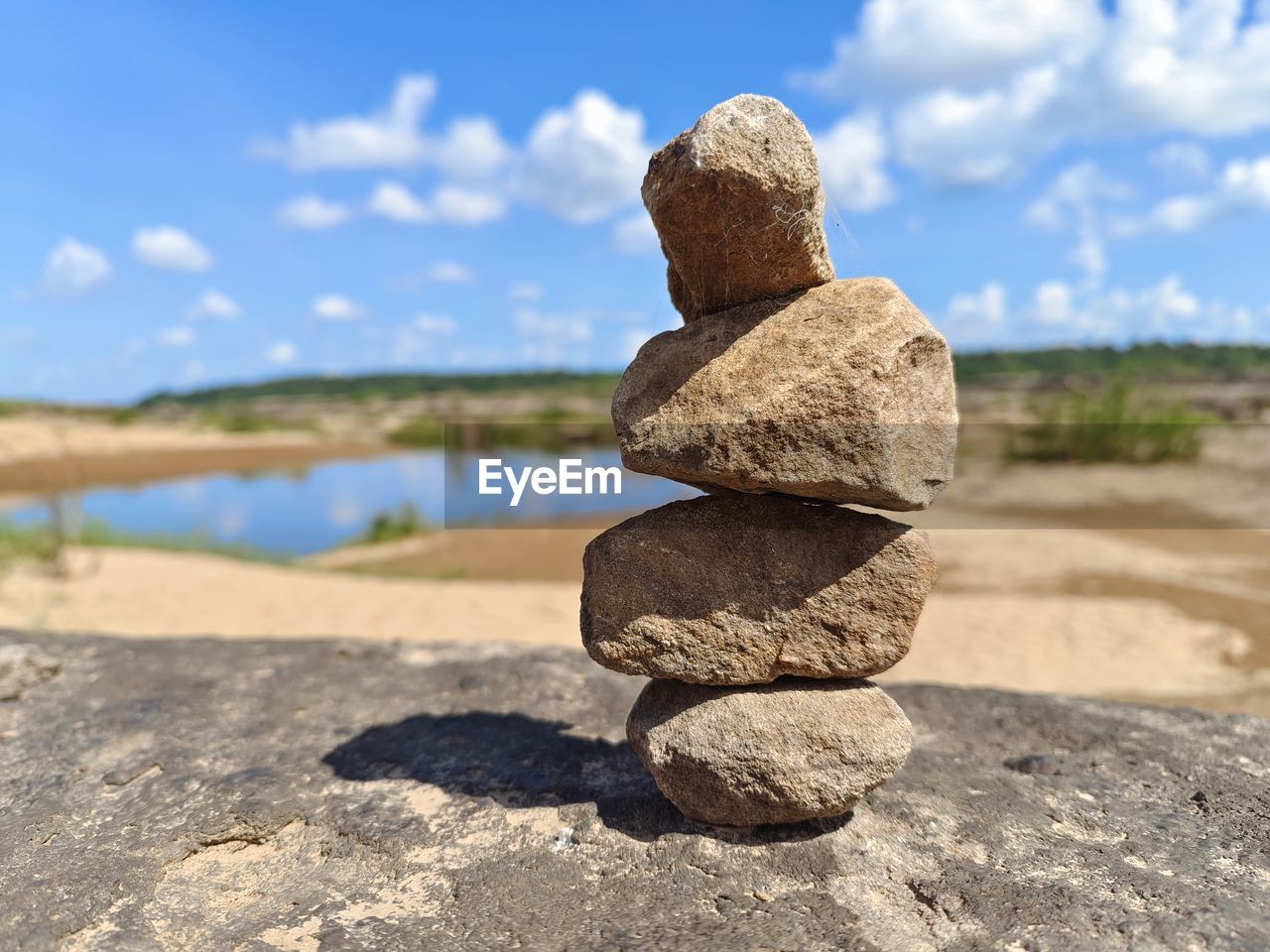 STACK OF STONES ON ROCKS