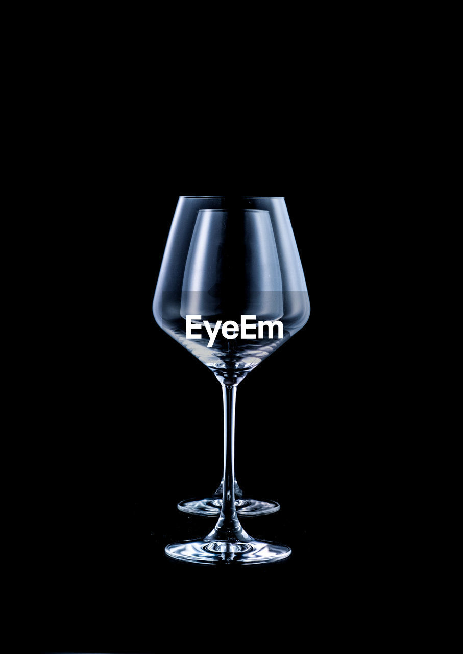 Abstract wine glass shape composition