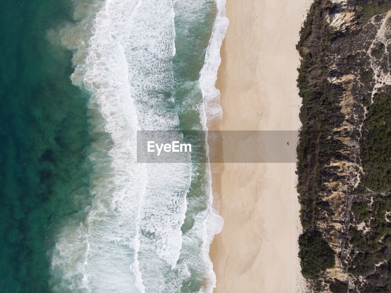 Aerial view of beach