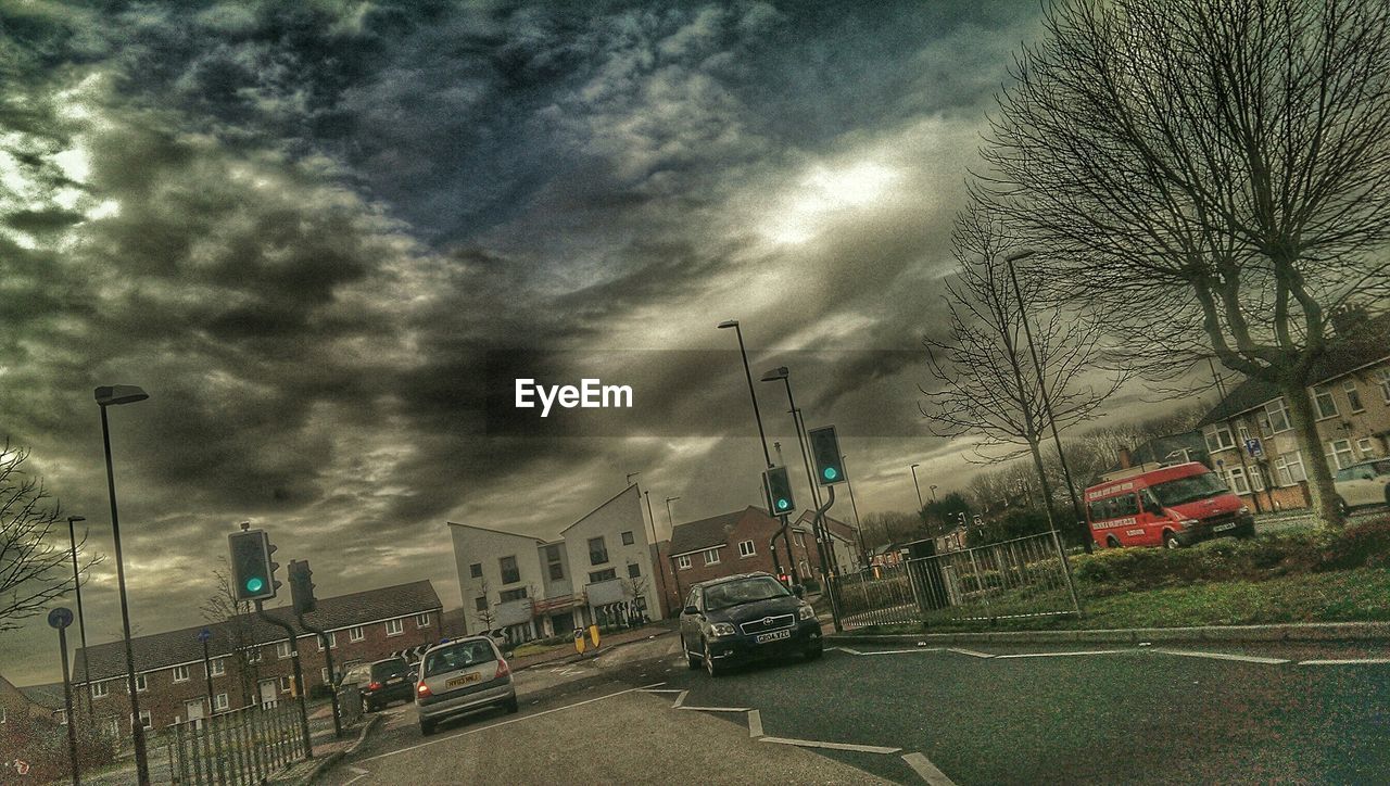 CLOUDY SKY OVER ROAD