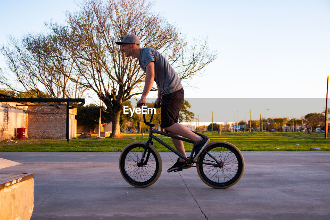 Portrait of bmx rider