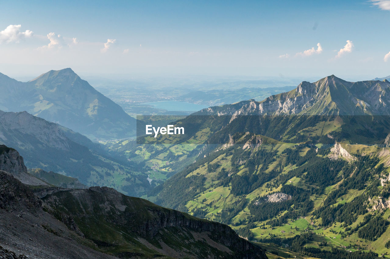 SCENIC VIEW OF VALLEY AGAINST SKY