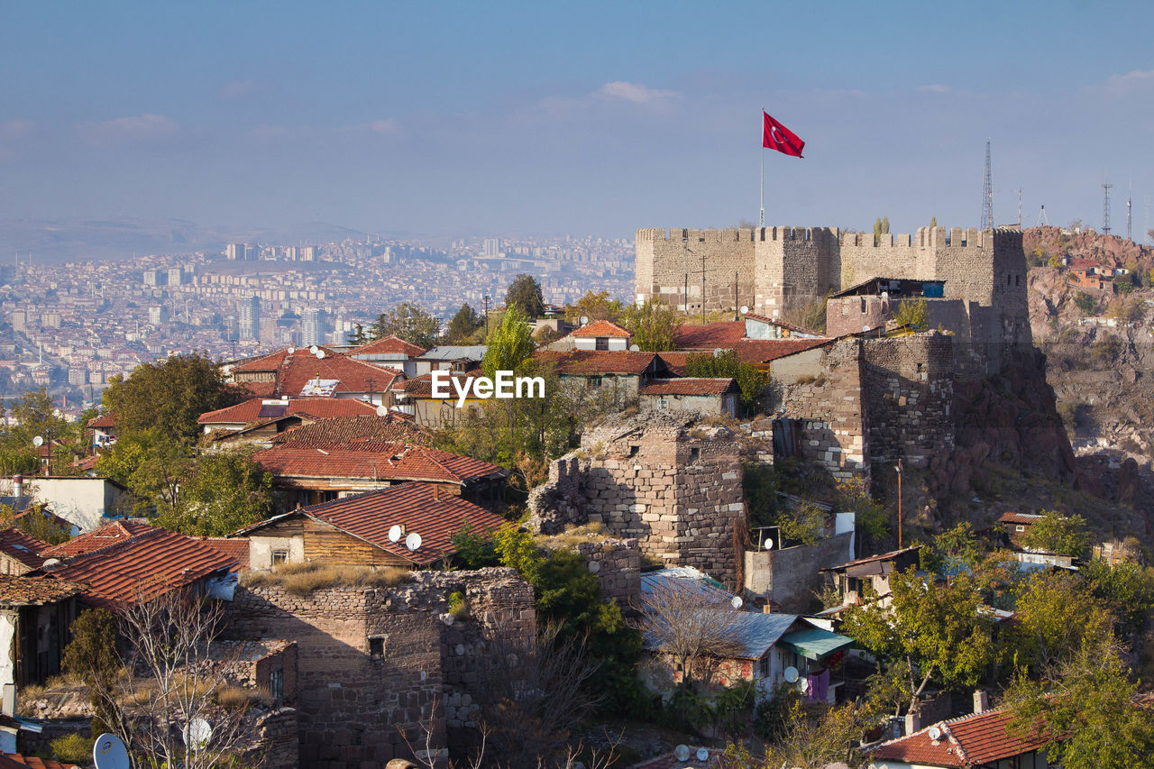 Ancient fortress in ankara, the capital of turkey
