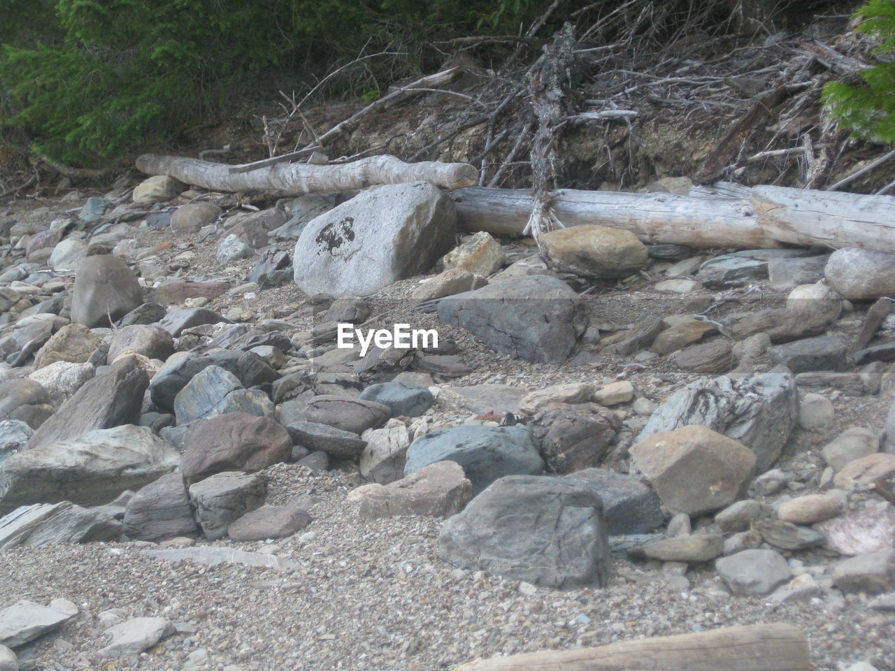 CLOSE-UP OF ROCKS ON WATER