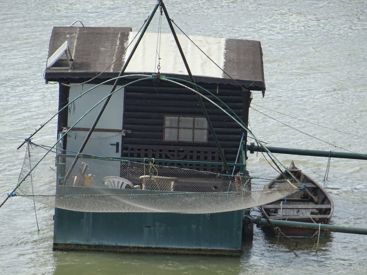 VIEW OF BUILT STRUCTURE IN WATER