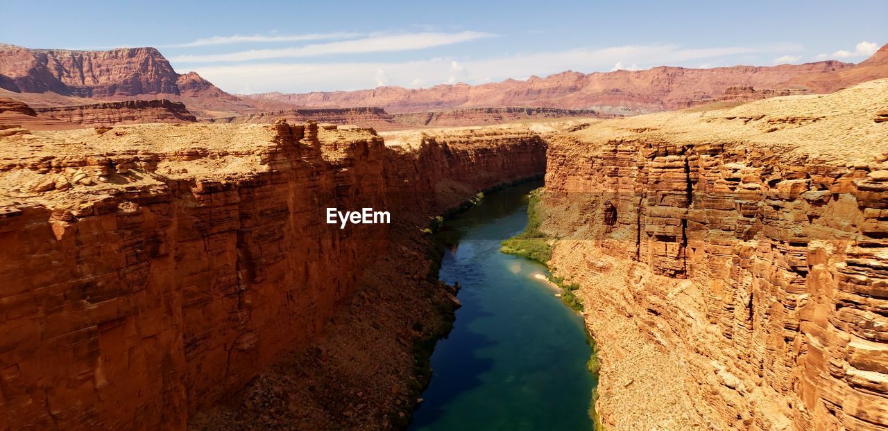 Scenic view of rock formations