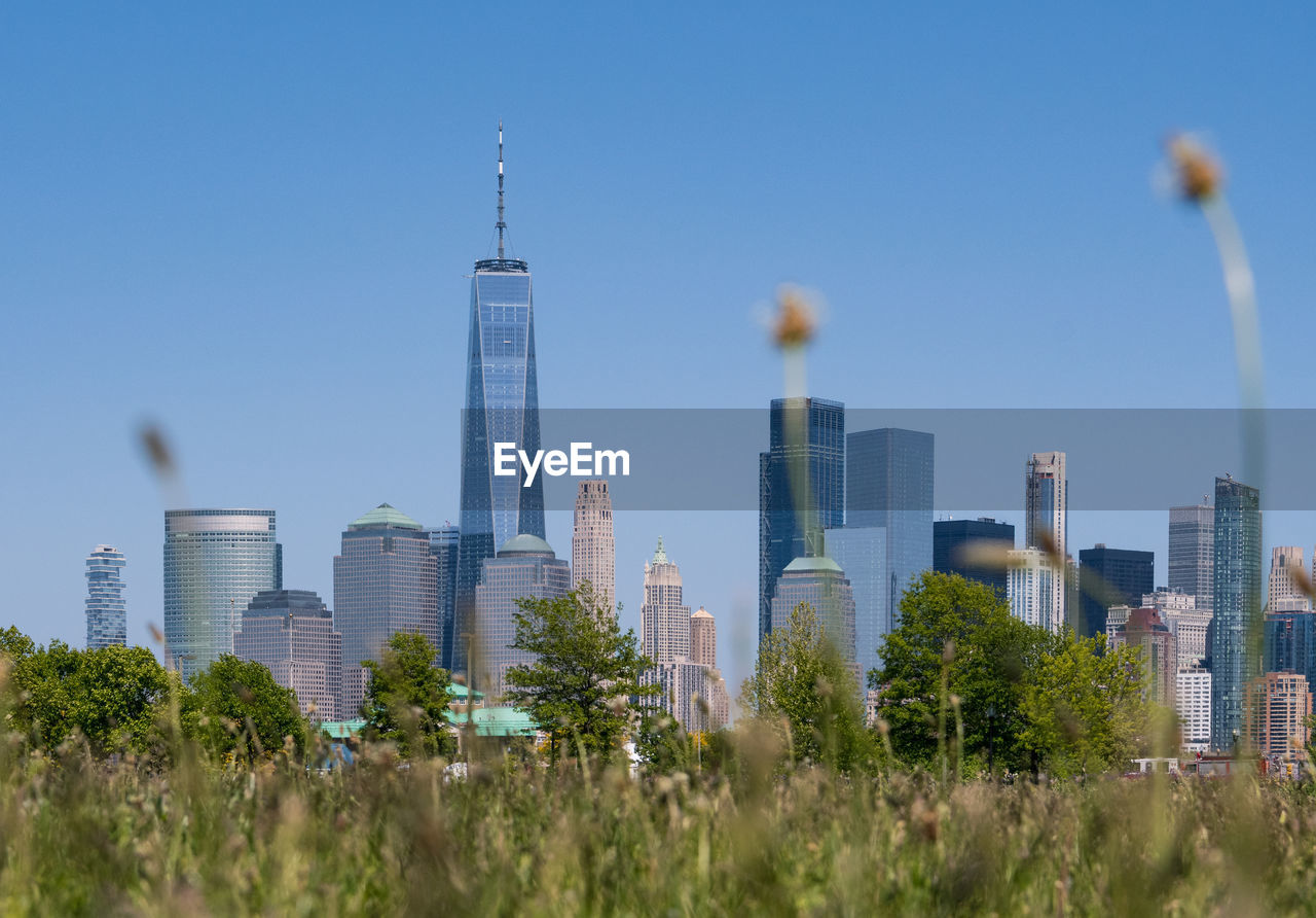 View of lower manhattan from liberty state park, jersey city