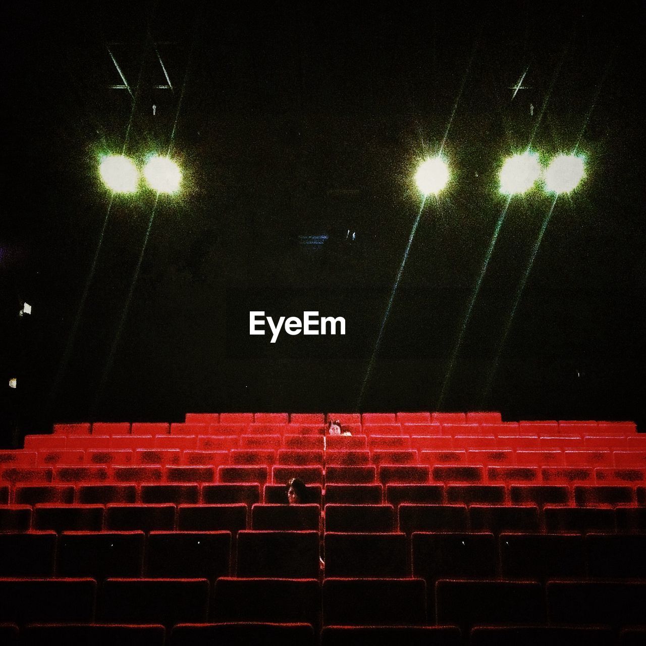 Illuminated movie theater