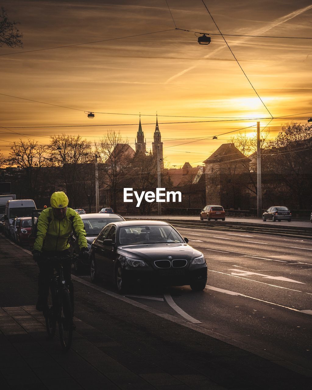 STREET AGAINST SKY DURING SUNSET