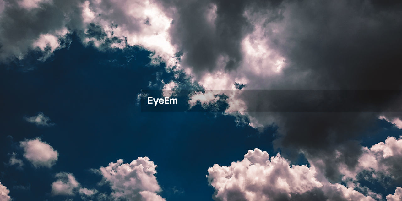 Low angle view of storm clouds in sky