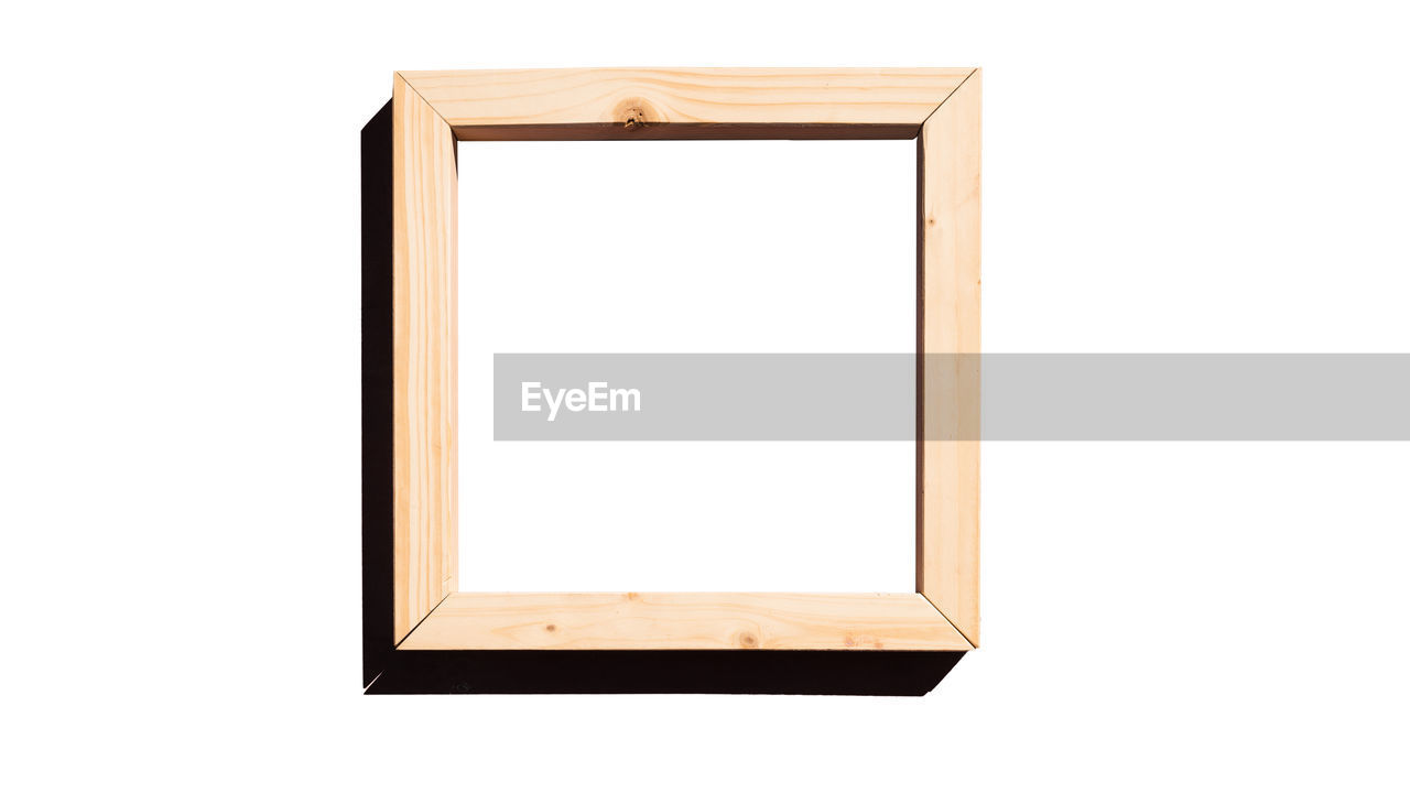 Isolated wooden frame