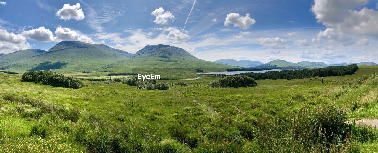 Panoramic view of landscape against sky