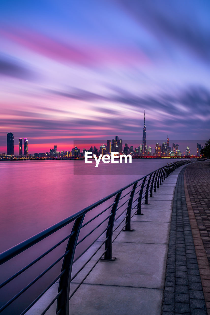 Dubai city center skyline, united arab emirates