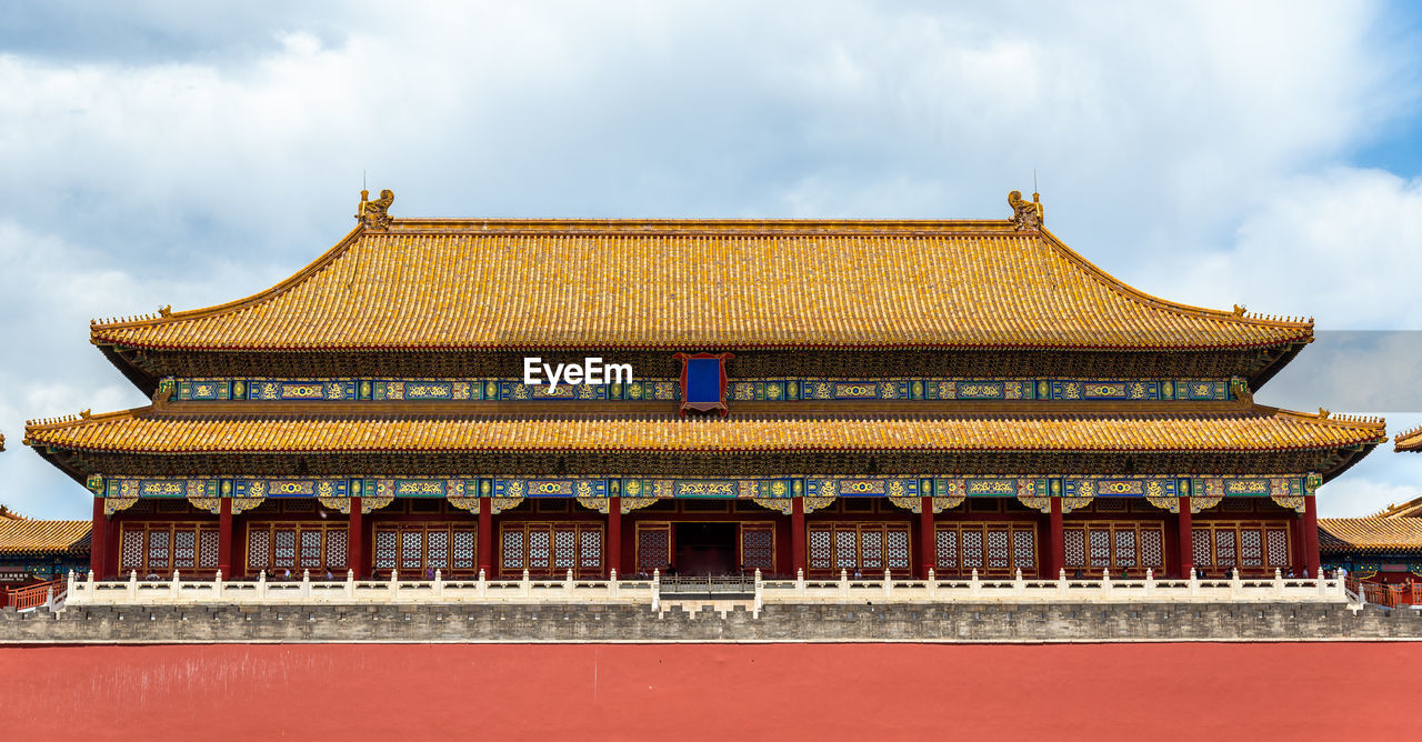 low angle view of historical building against sky