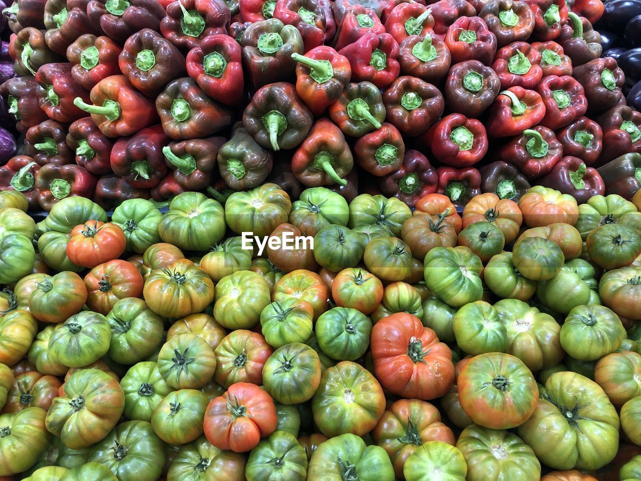 Full frame shot of vegetables for sale at market stall