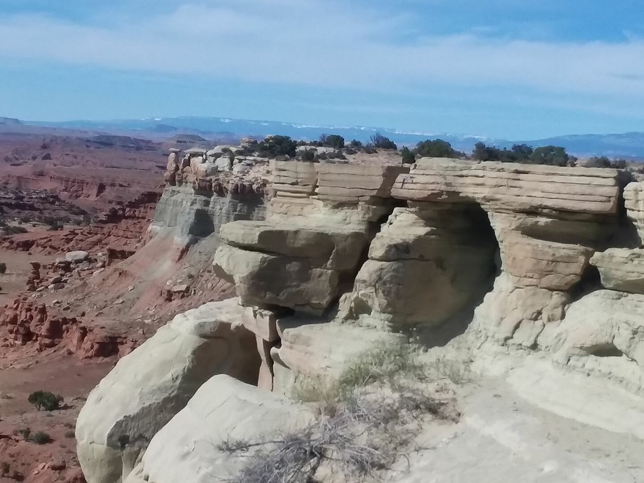 PANORAMIC VIEW OF ROCK FORMATIONS