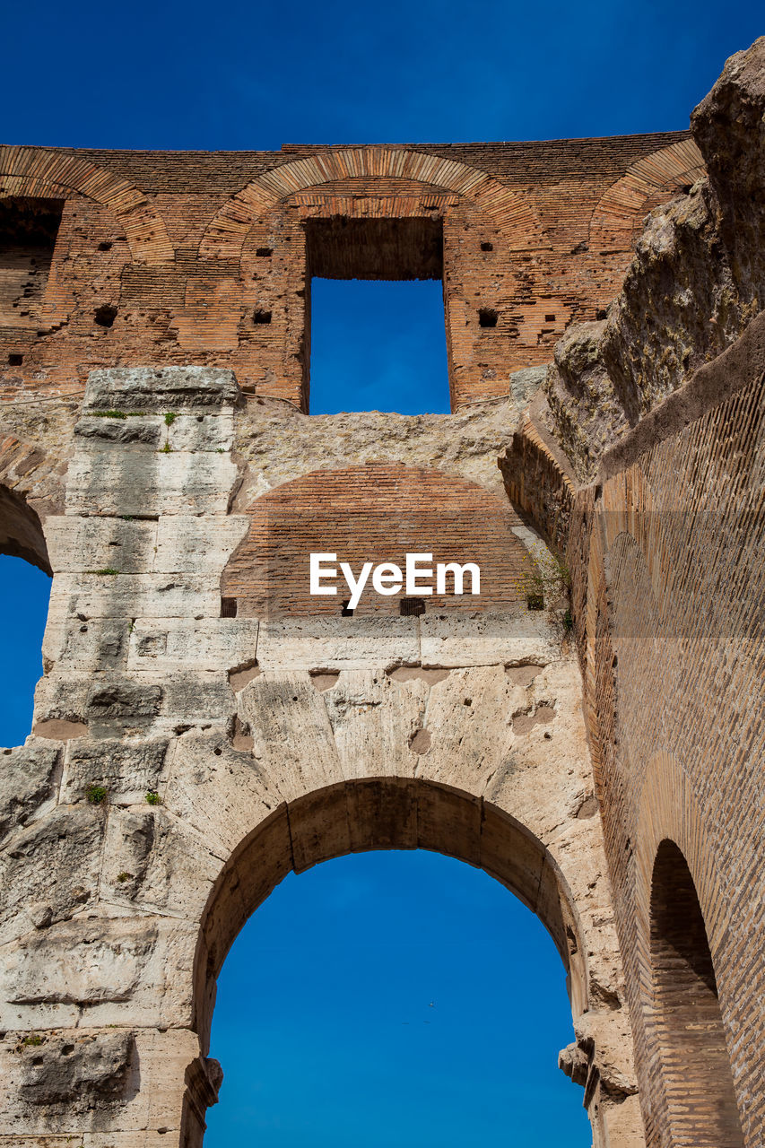 Interior of the famous colosseum in rome