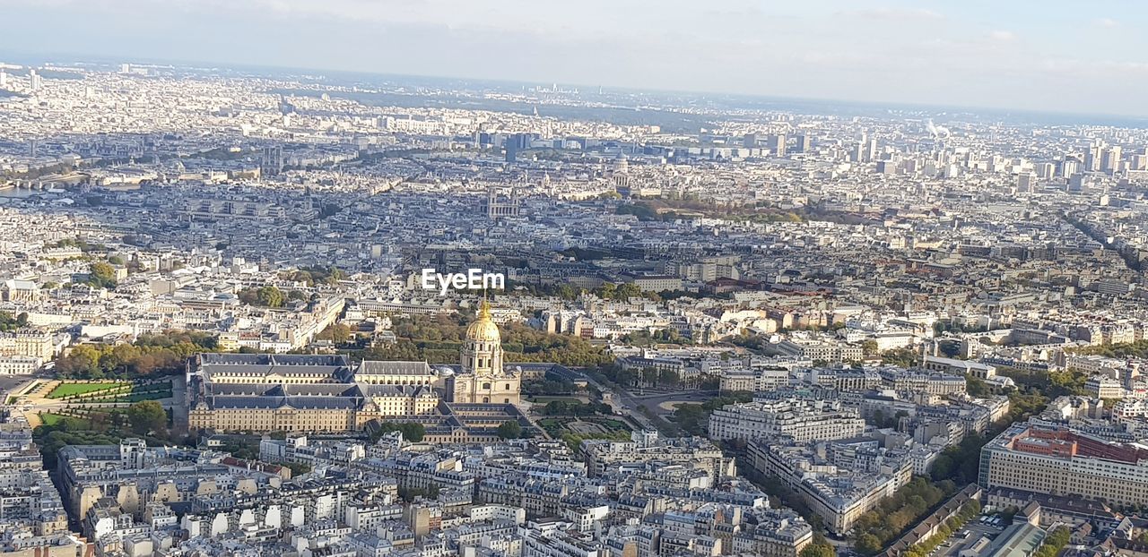 HIGH ANGLE VIEW OF CITYSCAPE