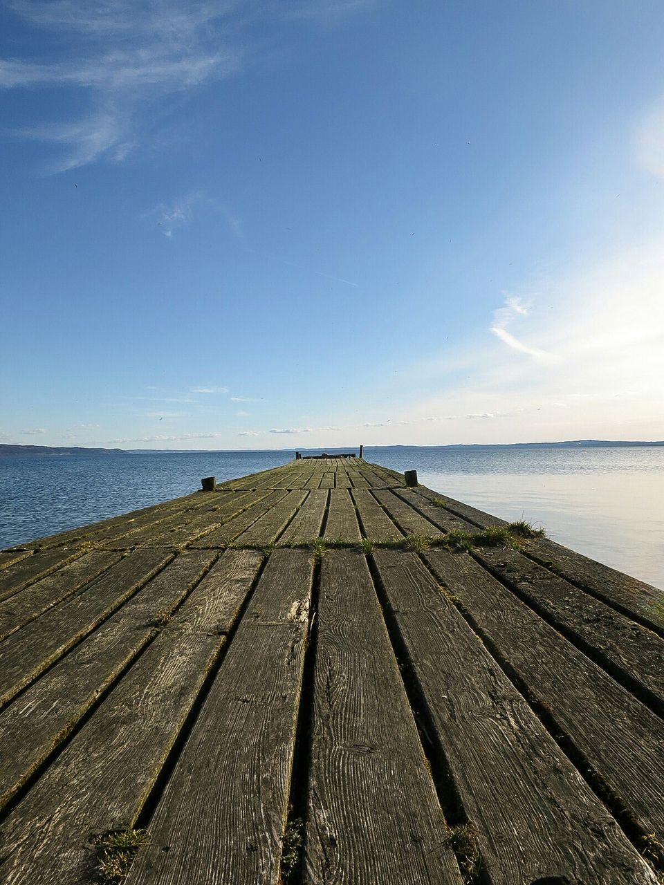 View of pier in sea