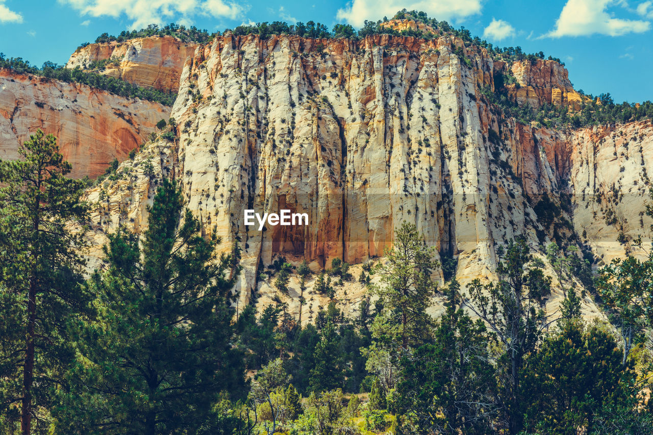 PANORAMIC VIEW OF ROCK FORMATION