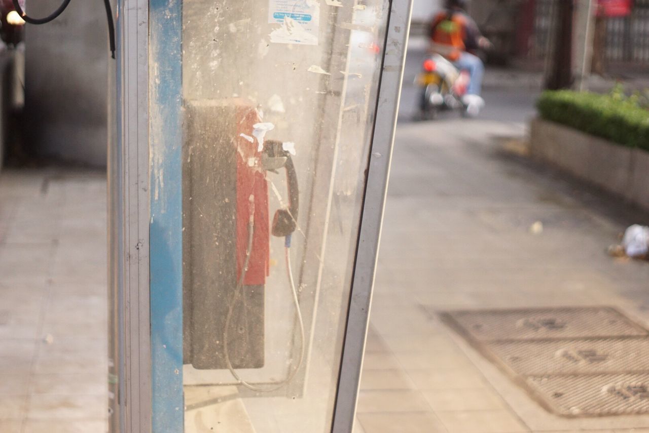 Pay phone at footpath