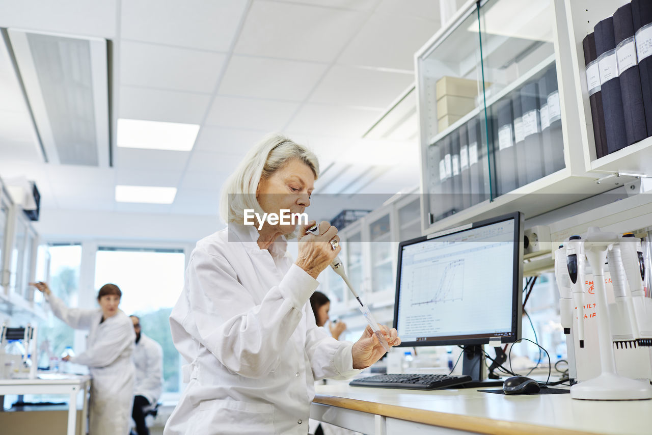 Woman working in laboratory
