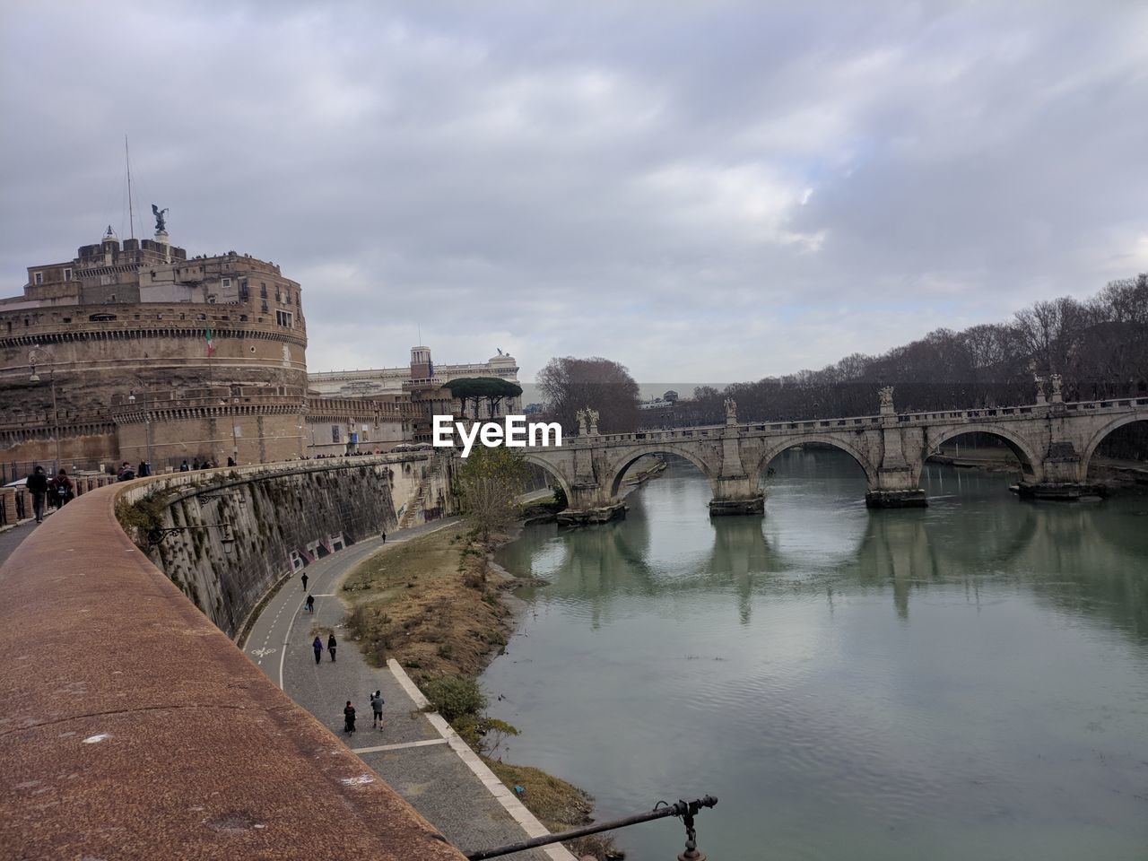 ARCH BRIDGE OVER RIVER