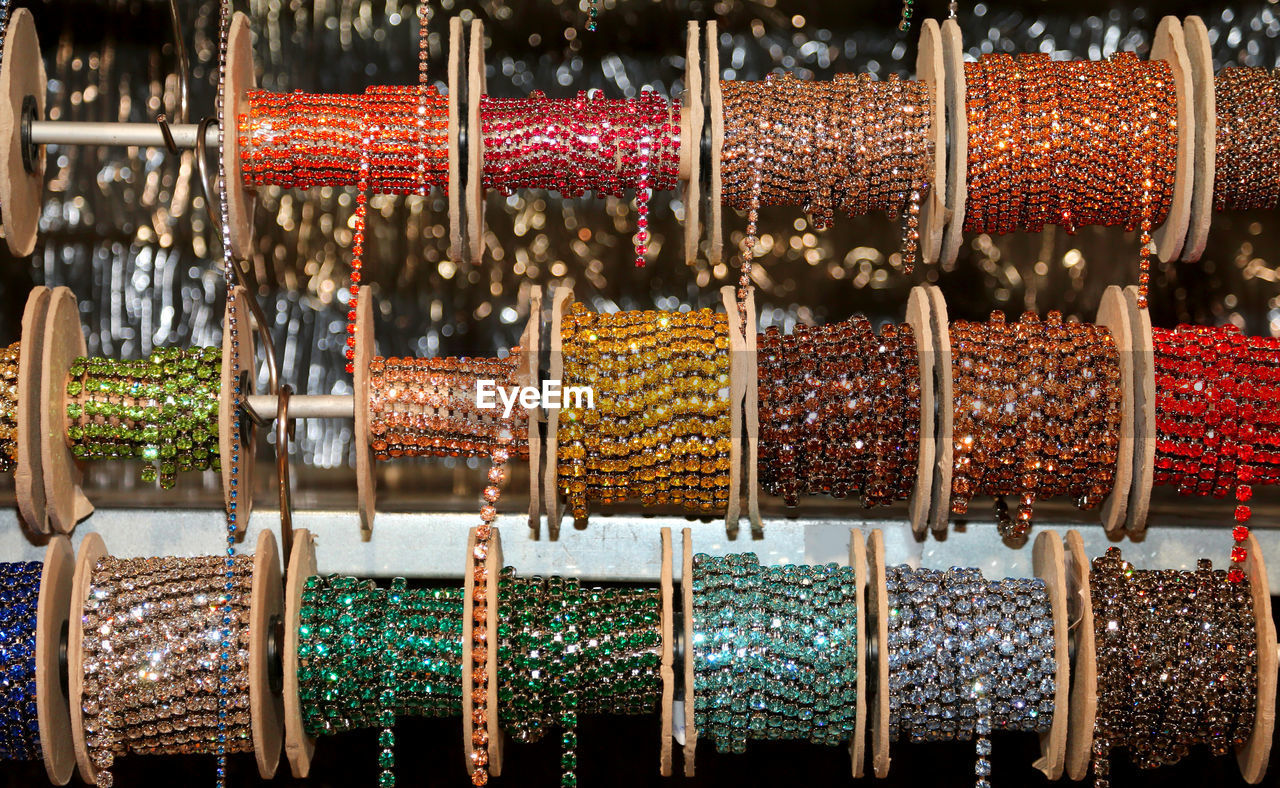 Shimmering coils to make necklaces for sale