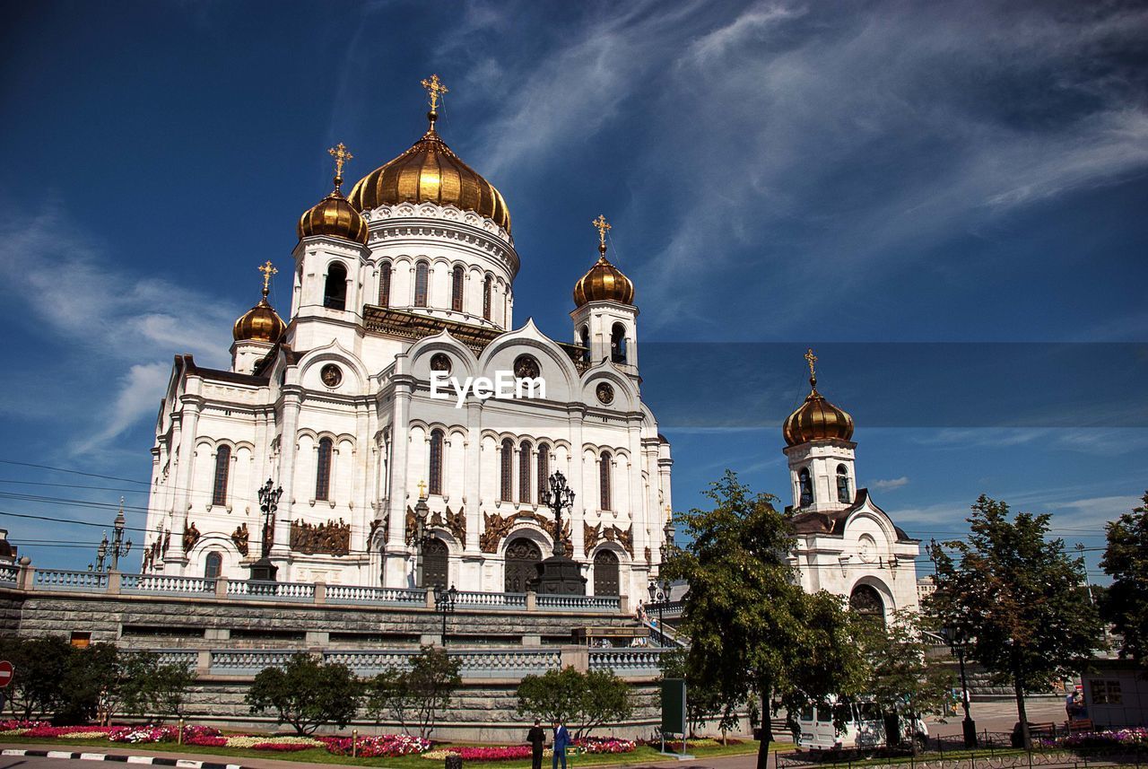 The cathedral of christ the saviour in moscow.