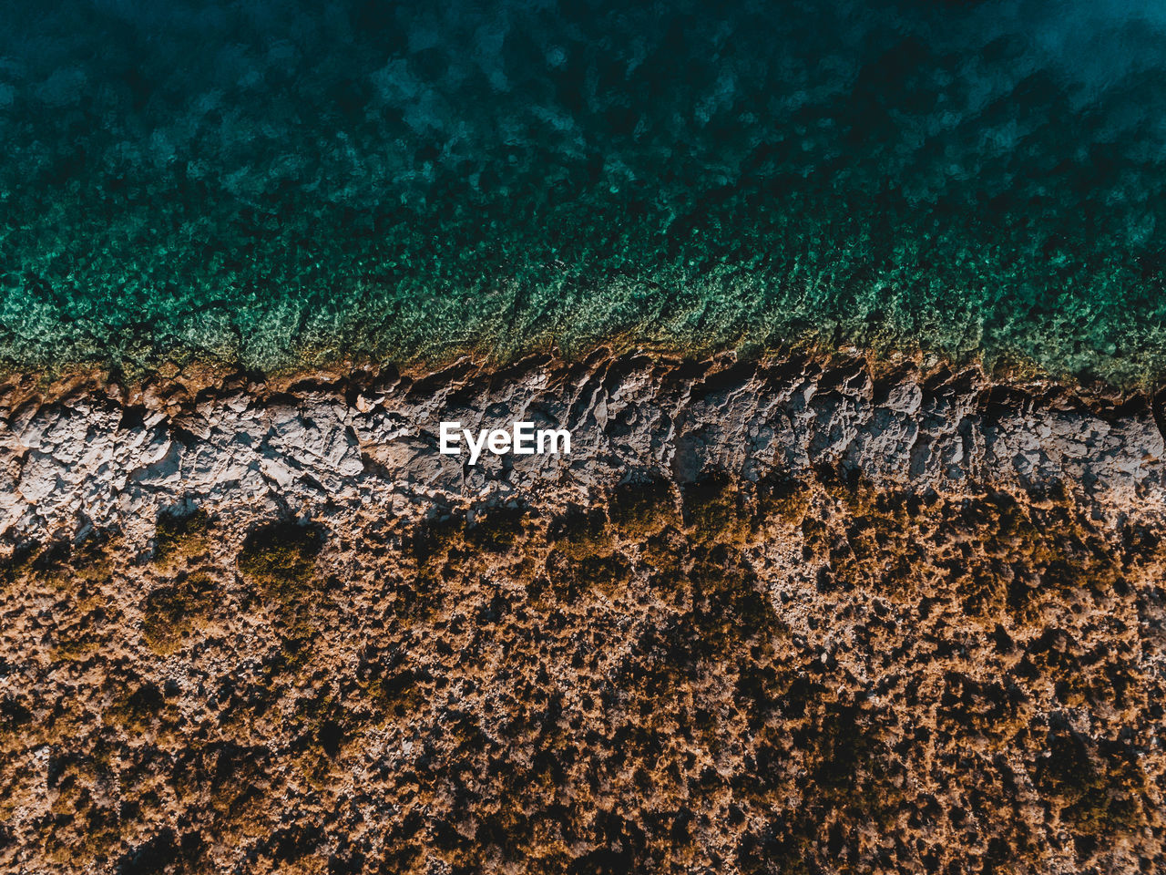 Aerial view of sea shore