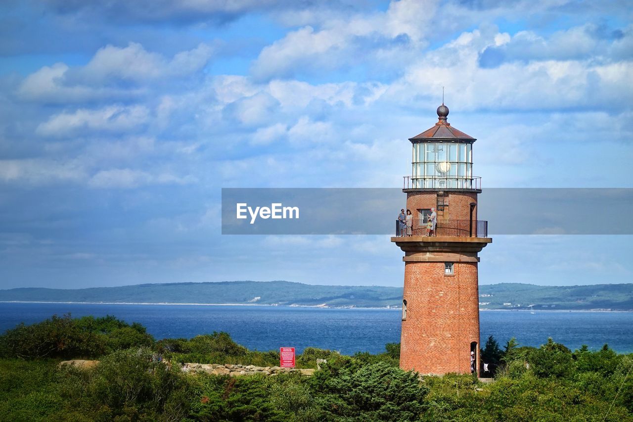 Lighthouse by sea