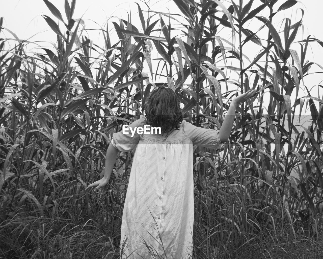  woman standing in field