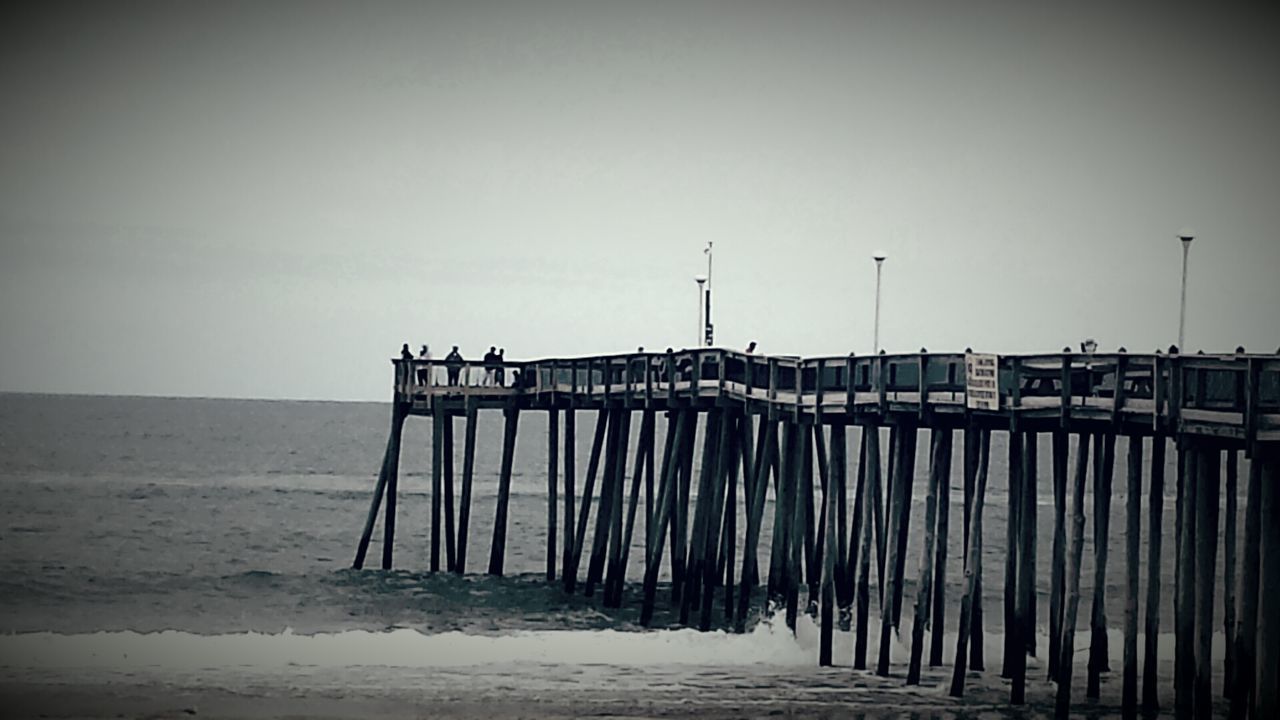 VIEW OF PIER OVER SEA