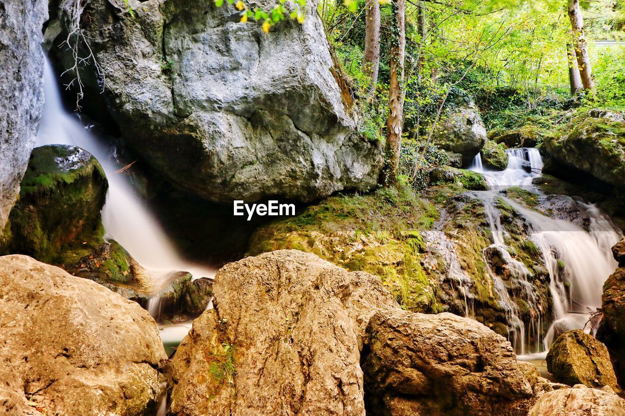 SCENIC VIEW OF WATERFALL