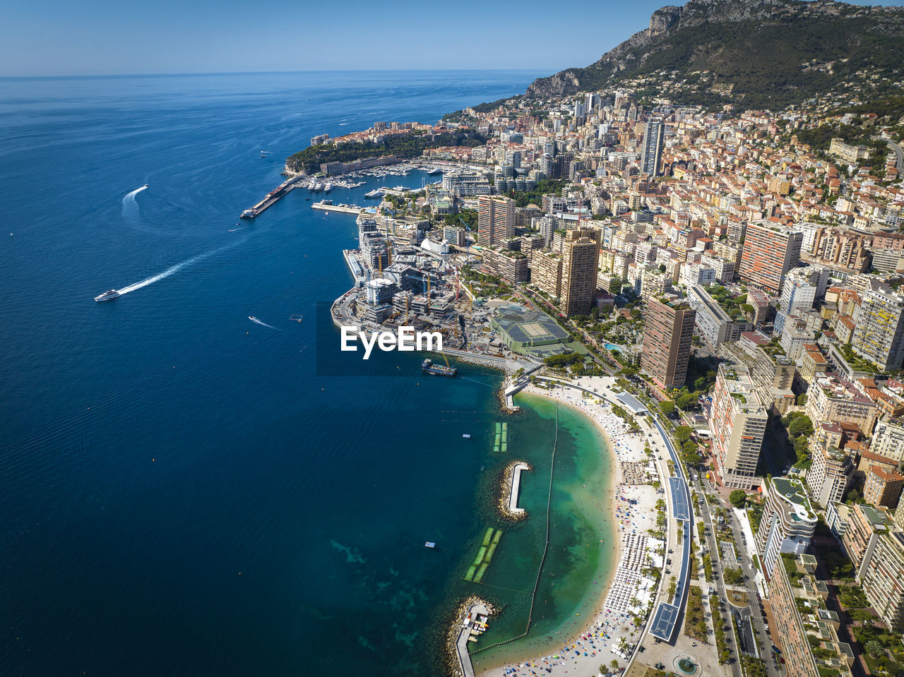 Monaco skyscraper at the sea