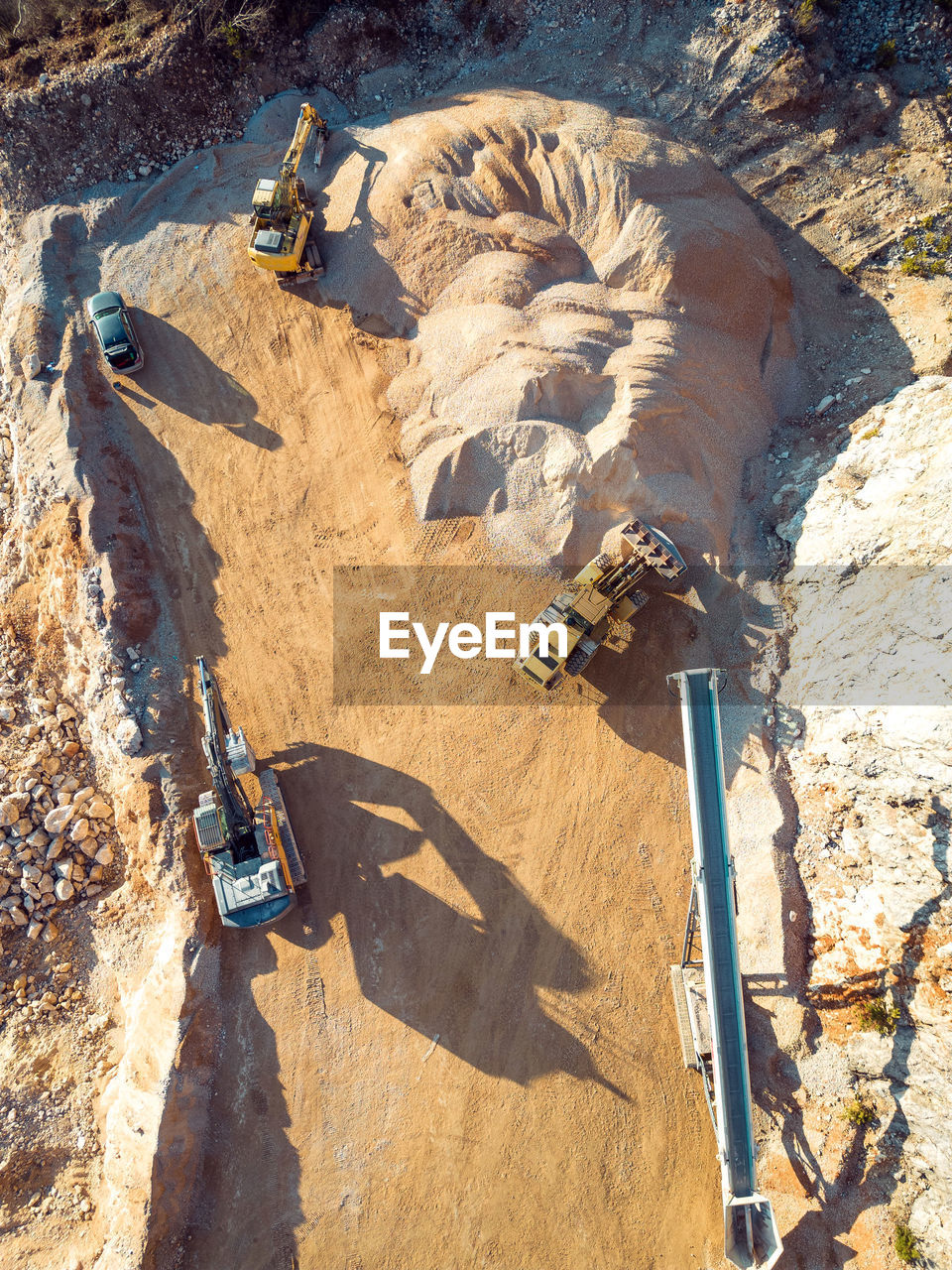 high angle view of people at beach