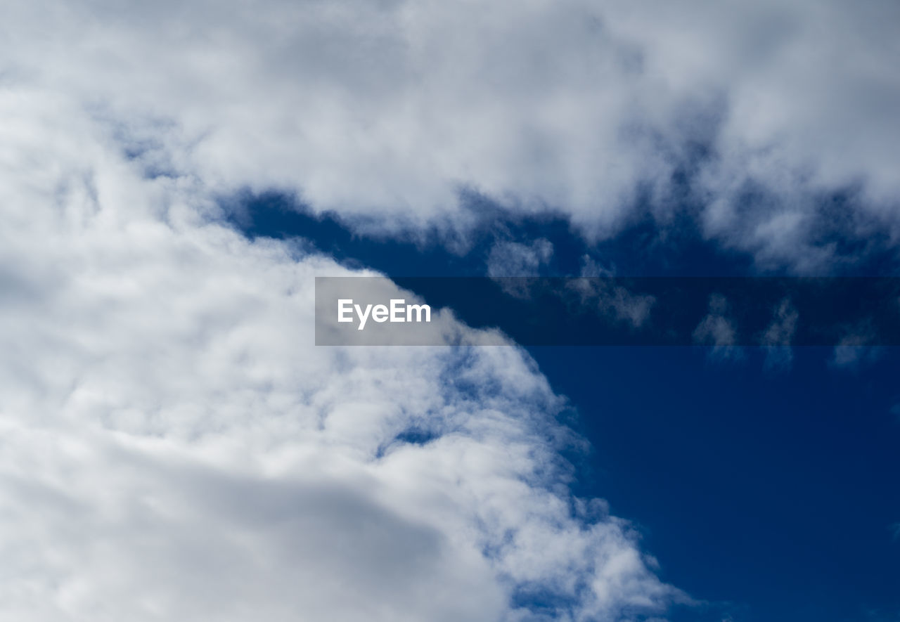 Low angle view of clouds in sky