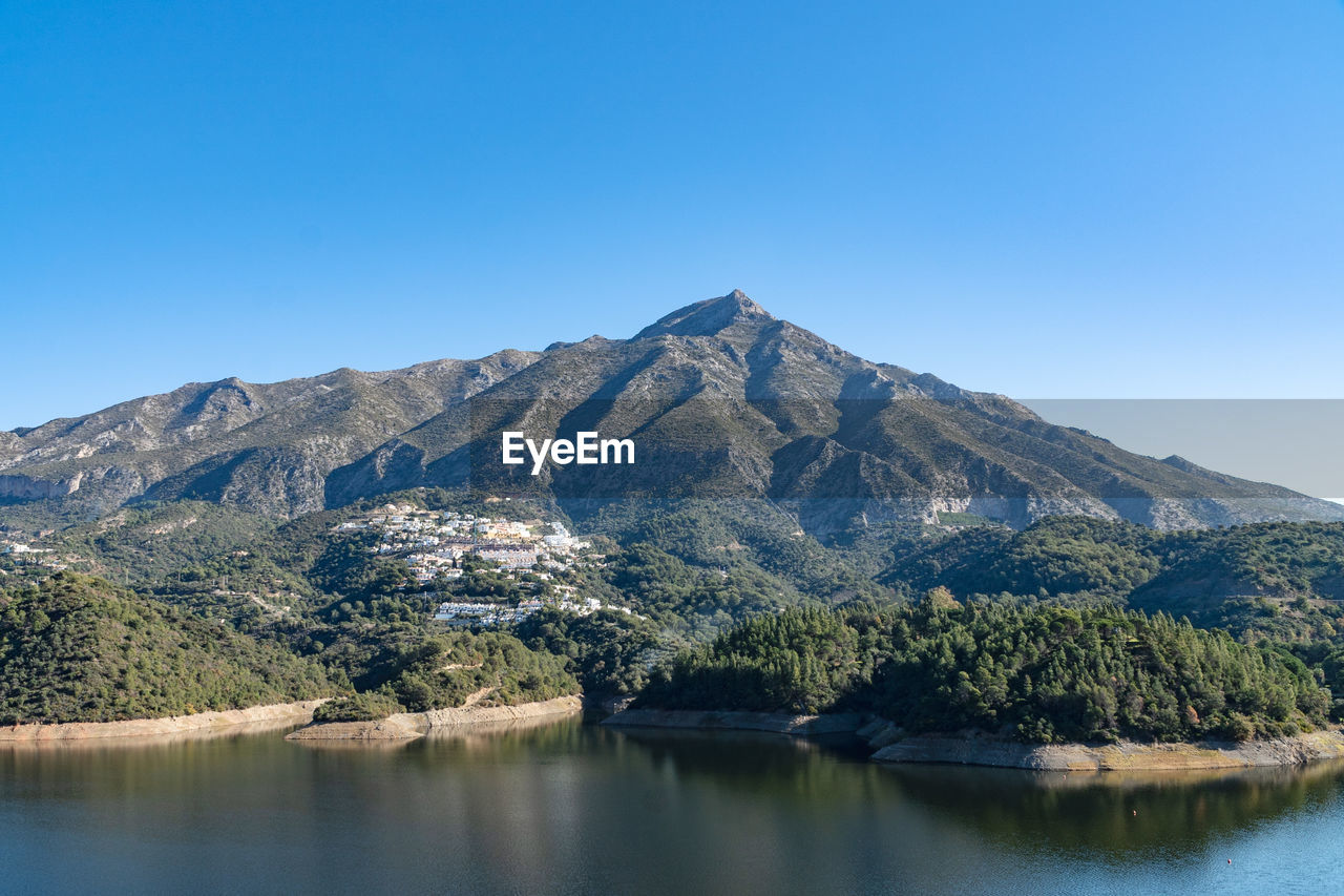 A view overlooking one of the many reservoirs along the costa del sol