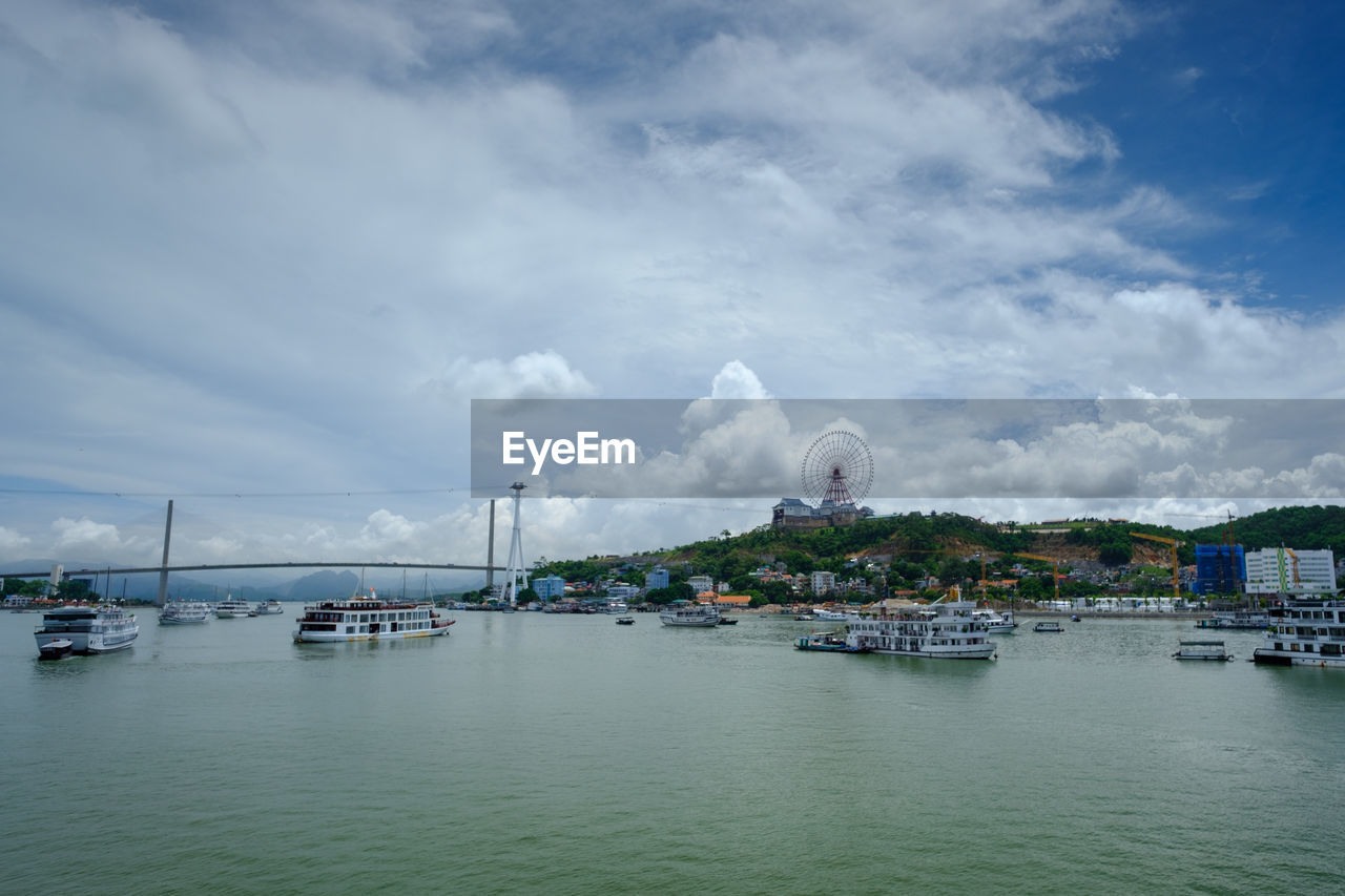 VIEW OF HARBOR AGAINST SKY