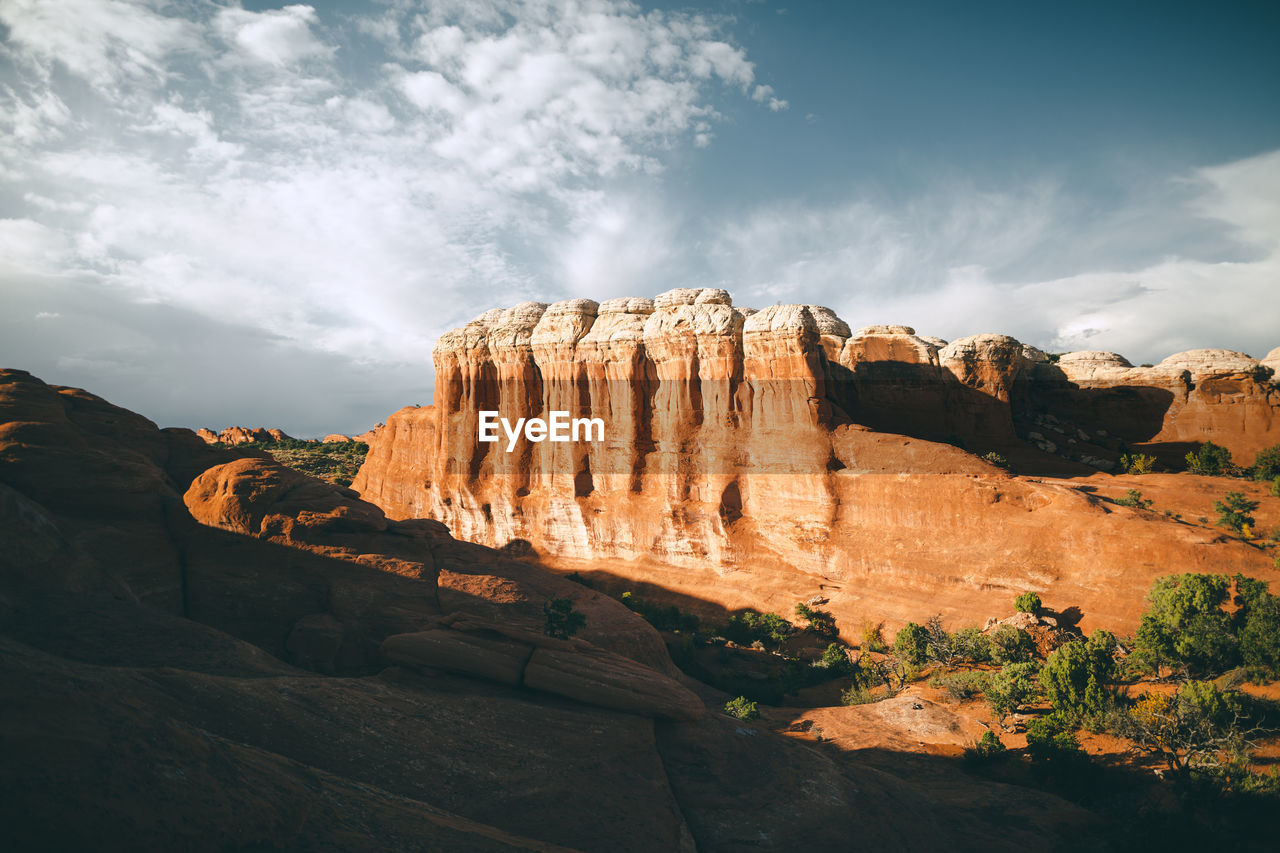 ROCK FORMATIONS ON MOUNTAIN