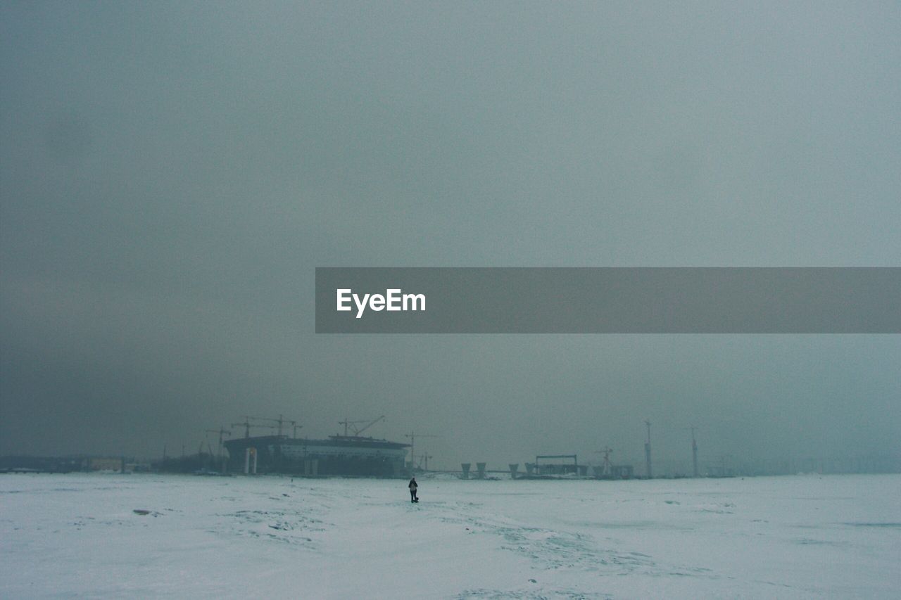 View of snow covered landscape