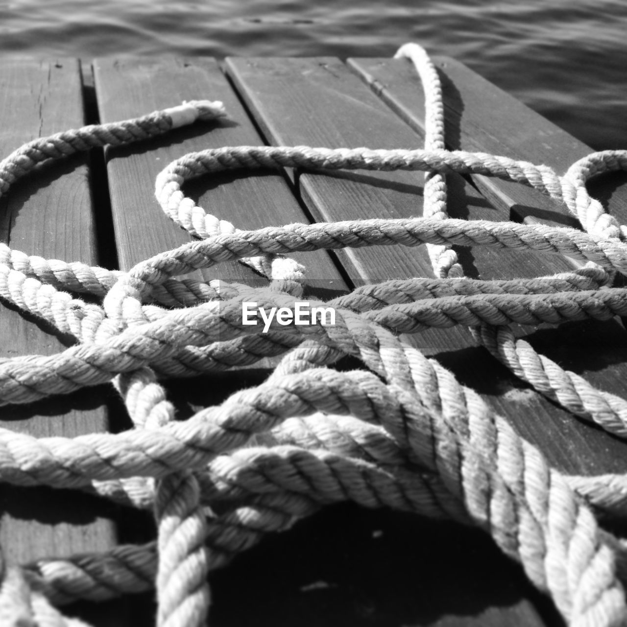 Close-up of rope tied