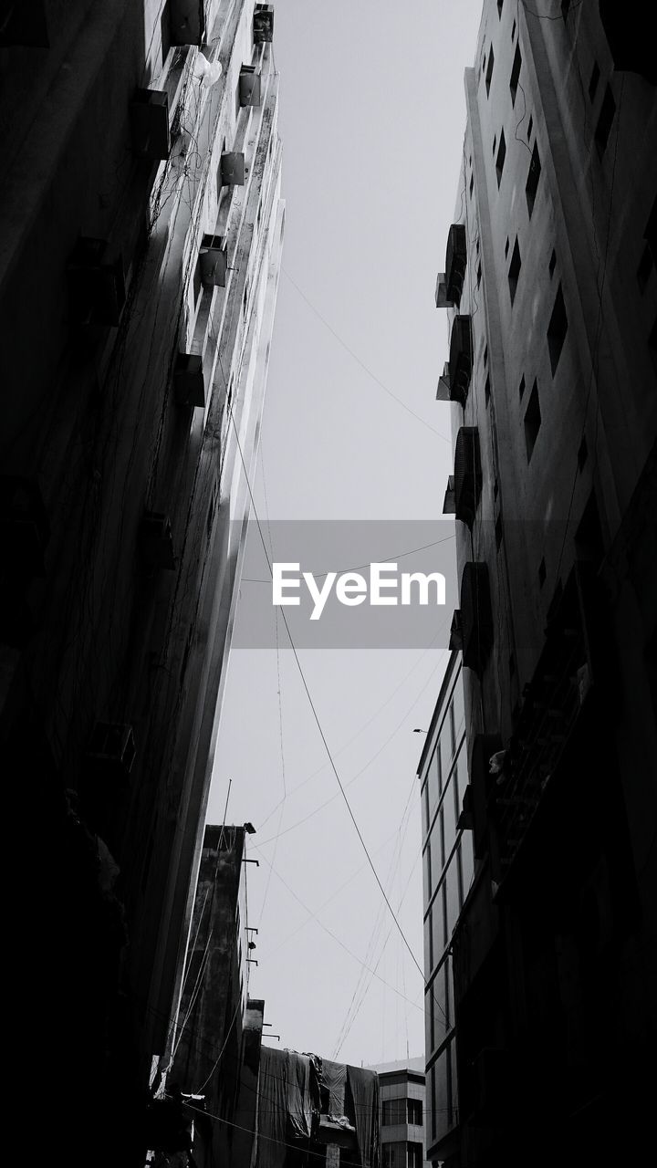 Low angle view of buildings against sky