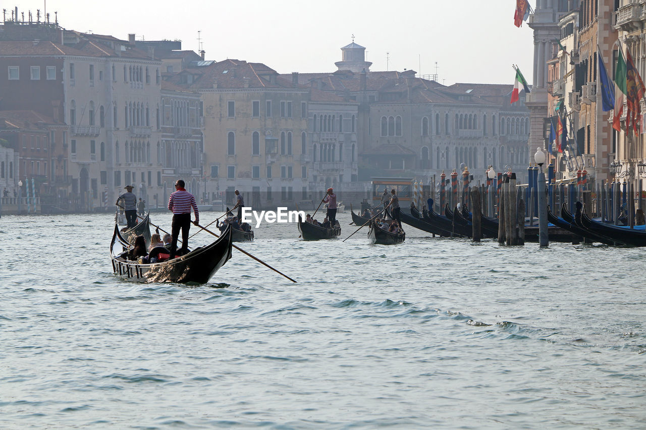 A romantic gondola tour along the grand canal. venice