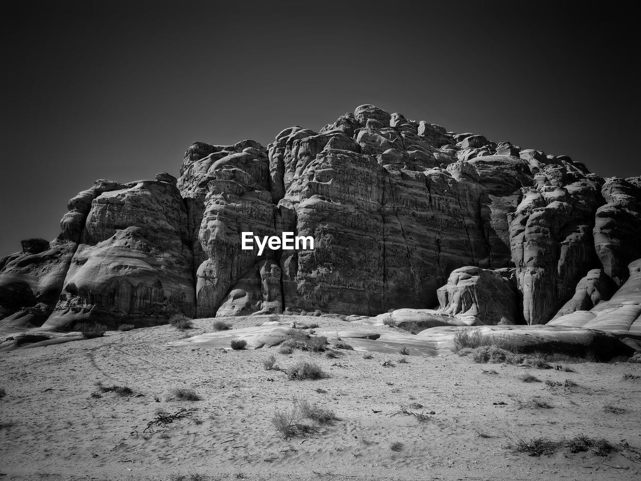 rock, black and white, rock formation, monochrome, monochrome photography, land, nature, sky, mountain, no people, geology, scenics - nature, environment, beauty in nature, landscape, travel destinations, tranquility, non-urban scene, travel, desert, physical geography, darkness, outdoors, tranquil scene, extreme terrain, day, clear sky, remote