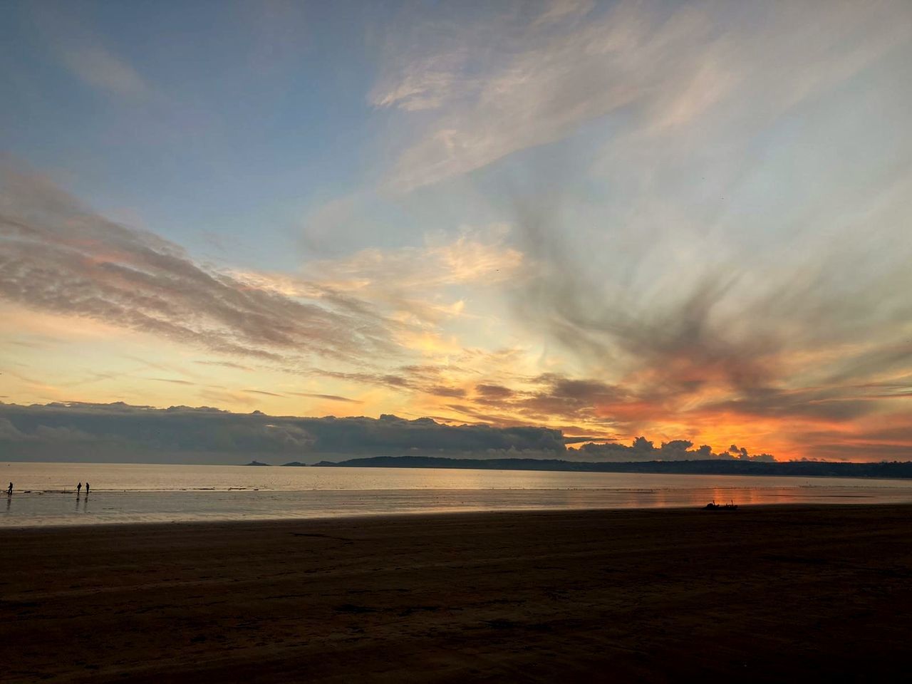 sky, sea, water, land, cloud, beach, sunset, beauty in nature, scenics - nature, horizon, nature, environment, dawn, coast, tranquility, landscape, ocean, travel destinations, body of water, afterglow, evening, travel, tranquil scene, shore, dramatic sky, seascape, sand, no people, outdoors, coastline, tourism, mountain, horizon over water, holiday, trip, vacation, sun, reflection, sunlight, wave