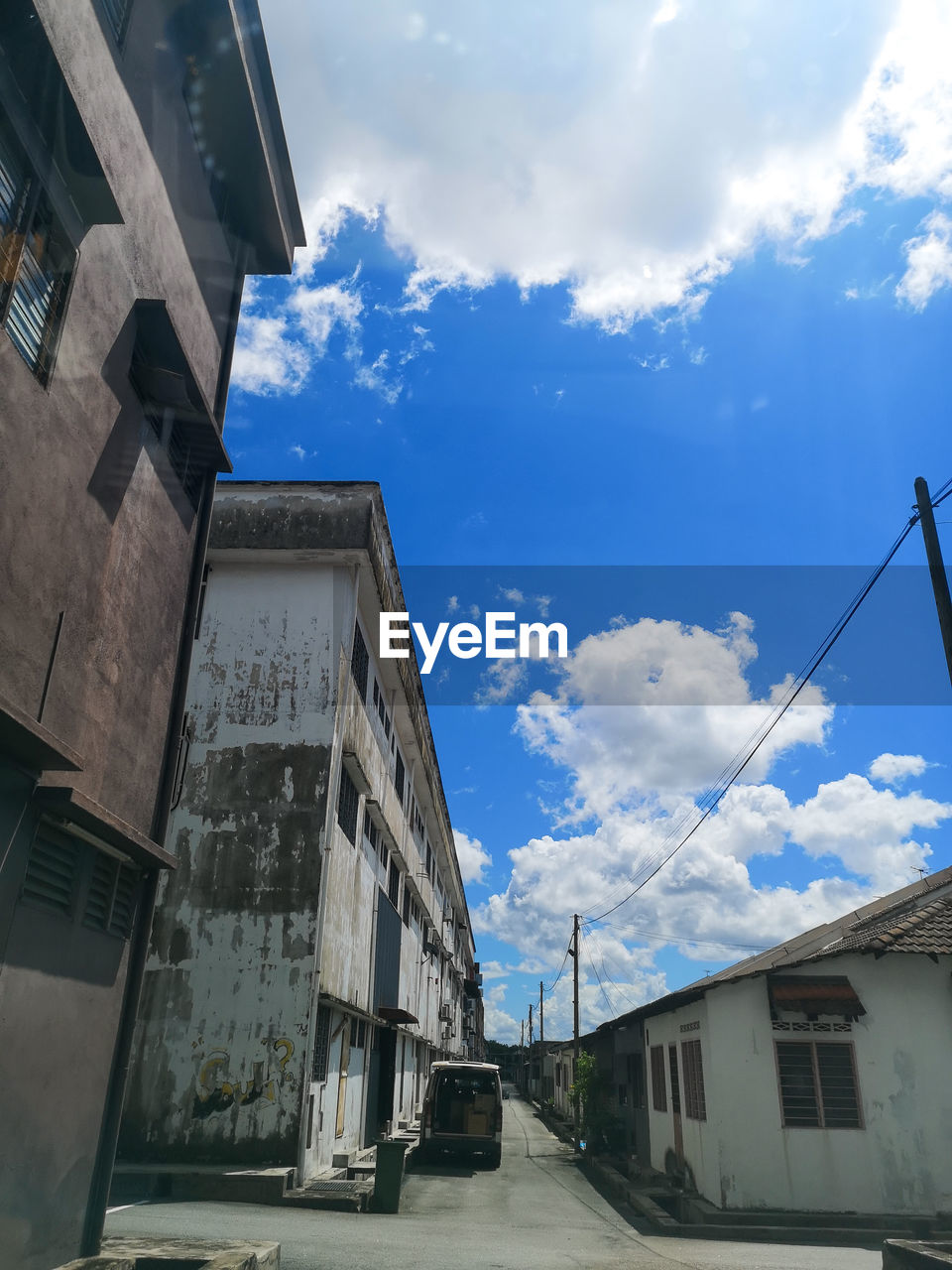 Low angle view of buildings against sky