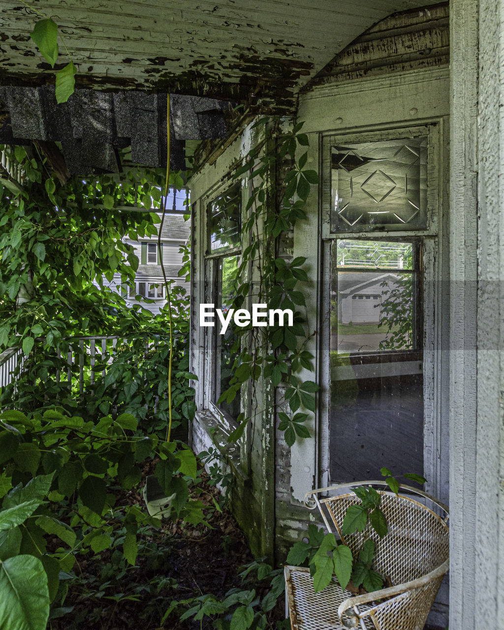 ENTRANCE OF ABANDONED HOUSE